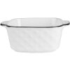 Clayre & Eef 6CEBO0212 Bol Blanco Negro 15x12x5 cm 400 ml Cerámica Moderna