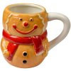 Clayre & Eef 6CEMU0191 Taza Hombre de Jengibre Cerámica 525ml Marrón Rojo