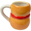 Clayre & Eef 6CEMU0191 Taza Hombre de Jengibre Cerámica 525ml Marrón Rojo