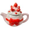 Clayre & Eef Tetera Strawberry Cake Rosa 325ml 17x10x13cm Cerámica