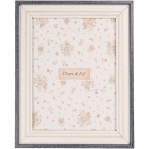Clayre & Eef 2F1226M Marco Fotos Blanco Azul 13x18 cm...
