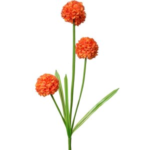 Clayre & Eef 5PL0132O Decoración Rama con Flores Naranja 12x8x84 cm