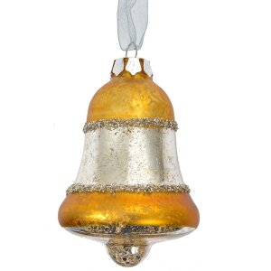 Clayre & Eef 6GL4710Y Colgante Navidad oro plata...