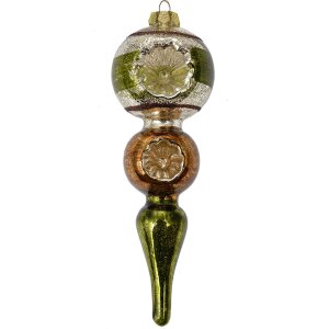 Clayre & Eef 6GL4715 Colgante Navidad vidrio verde...
