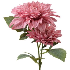 Clayre & Eef 6PL0339P Decoración Rama con Flores Rosa 62 cm