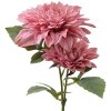 Clayre & Eef 6PL0339P Decoración Rama con Flores Rosa 62 cm