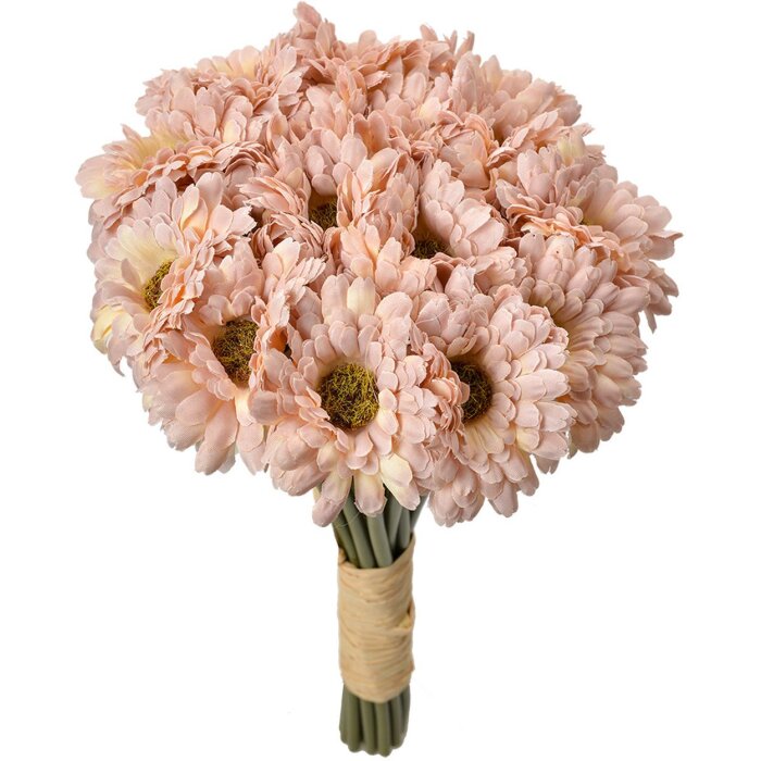 Clayre & Eef 6PL0394P Ramo de flores artificiales 18 piezas Rosa 15x15x30 cm