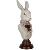 Clayre & Eef 6PR5362 Decoración Busto Conejo Gris 13x12x39 cm