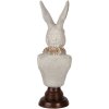 Clayre & Eef 6PR5362 Decoración Busto Conejo Gris 13x12x39 cm