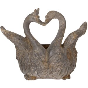 Clayre & Eef 5MG0058 Decoración Maceta Gris-Marrón 49x27x37 cm