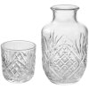Clayre & Eef 6GL4721 Jarra con vaso transparente 9x19cm 150/550ml