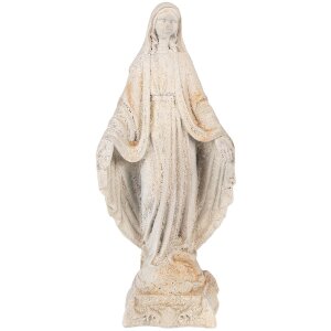 Clayre & Eef Imagen de la Virgen Estatua beige...