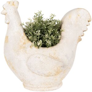 Clayre & Eef 6MG0115 Decoración Maceta Beige Marrón 36x18x35 cm