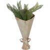 Clayre & Eef Jarrón decorativo de hierro con tonos verdes, Look vintage 50 cm