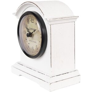Clayre & Eef 6KL0831 Reloj de Mesa Blanco...