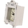 Clayre & Eef 6KL0832 Reloj de Sobremesa Vintage Gris-Beige 10x6x14 cm 1xAA Cristal Madera