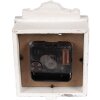 Clayre & Eef 6KL0832 Reloj de Sobremesa Vintage Gris-Beige 10x6x14 cm 1xAA Cristal Madera