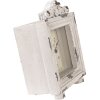Clayre & Eef 6KL0832 Reloj de Sobremesa Vintage Gris-Beige 10x6x14 cm 1xAA Cristal Madera