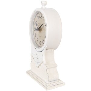 Clayre & Eef 6KL0833 Reloj de Sobremesa Blanco Beige...