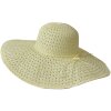 Juleeze JZHA0119 Sombrero Beige 57 cm Paja trenzada elegante transpirable veraniego