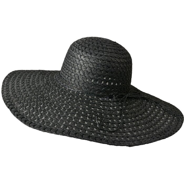 Juleeze JZHA0120 Sombrero Negro 57 cm Elegante sombrero de señora Accesorio de protección solar