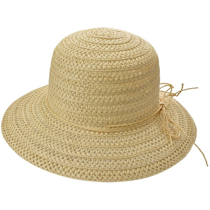 Juleeze JZHA0125 Sombrero Beige 57 cm paja trenza arco verano playa jardín