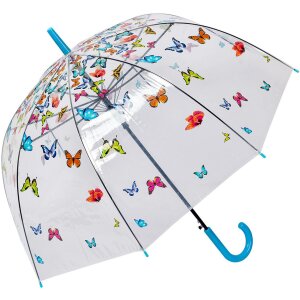 Juleeze JZUM0093 Paraguas Transparente motivo mariposa...