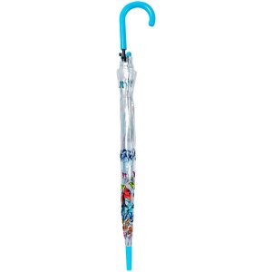 Juleeze JZUM0093 Paraguas Transparente motivo mariposa Ø 90x82 cm Azul