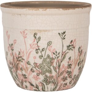 Clayre & Eef 6CE1974S Decoración Maceta Beige...