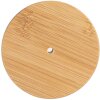 Clayre & Eef 6GL4719L Tarro con tapa bambú Ø 8x18 cm vidrio madera