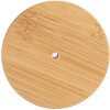 Clayre & Eef 6GL4719M Tarro de almacenaje con tapa de madera Transparente Ø 8x13 cm