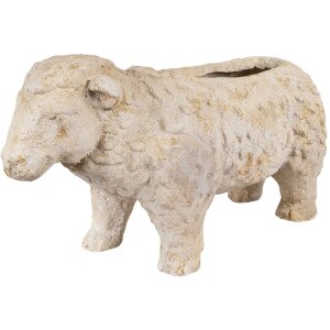Clayre & Eef 6MG0114 Decoración Macetero Beige Marrón 48x19x26 cm Estilo rústico