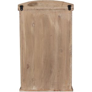 Clayre & Eef 50812 Armario de Pared 32x15x54 cm Vintage con Puerta de Vidrio
