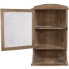Clayre & Eef 50812 Armario de Pared 32x15x54 cm Vintage con Puerta de Vidrio