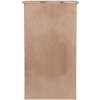 Clayre & Eef 5H0732 Armario de pared Estantería de pared estilo rústico blanco marrón 33x25x61 cm