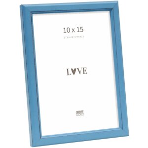 Marco de fotos Deknudt S236F6 azul Madera 10x15 cm estilo...
