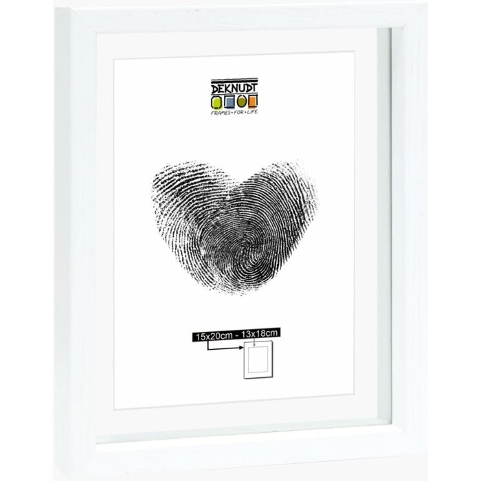 Deknudt S68SG1 Marco de cristal con borde de madera efecto flotante 15x20 cm