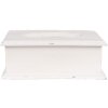 Clayre & Eef 6H2396 Caja de pañuelos Madera Blanco 28x16x10 cm Vintage