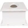 Clayre & Eef 6H2396 Caja de pañuelos Madera Blanco 28x16x10 cm Vintage