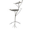 Clayre & Eef 6Y5656 Comederos para aves en metal antiguo verde-marrón 38x43x78cm