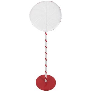 Clayre & Eef 6Y5733 Decoración Lollipop Rojo Blanco 40x30x120 cm