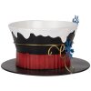 Clayre & Eef 6Y5736 Sombrero decorativo rústico invernal Ø 22x12 cm negro blanco azul dorado