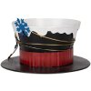 Clayre & Eef 6Y5736 Sombrero decorativo rústico invernal Ø 22x12 cm negro blanco azul dorado