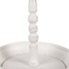Clayre & Eef 6Y5738 Etapa de metal blanco Ø 27x41 cm Aspecto antiguo con detalle de pájaro