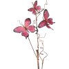 Clayre & Eef 50810 Decoración Rama con Mariposas Rosa 14x5x85 cm