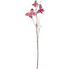 Clayre & Eef 50810 Decoración Rama con Mariposas Rosa 14x5x85 cm