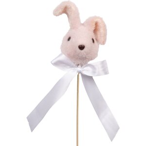 Clayre & Eef - Soporte floral con forma de conejo,...