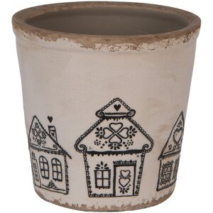 Clayre & Eef 6CE2123L Decoración Maceta Beige...