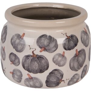 Clayre & Eef 6CECSP0001L Maceta Cerámica Beige Gris Ø 20x15 cm Estilo Campestre