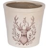 Clayre & Eef 6CEGTW0001L Decoración Maceta Beige Marrón Ø 17x16 cm